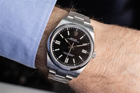 silver rolex black face|Classic Elegance, The Silver and Black Rolex Oyster Perpetual 41.